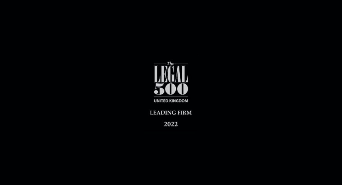 Morgan Sports Law recognised in the 2022 Legal 500