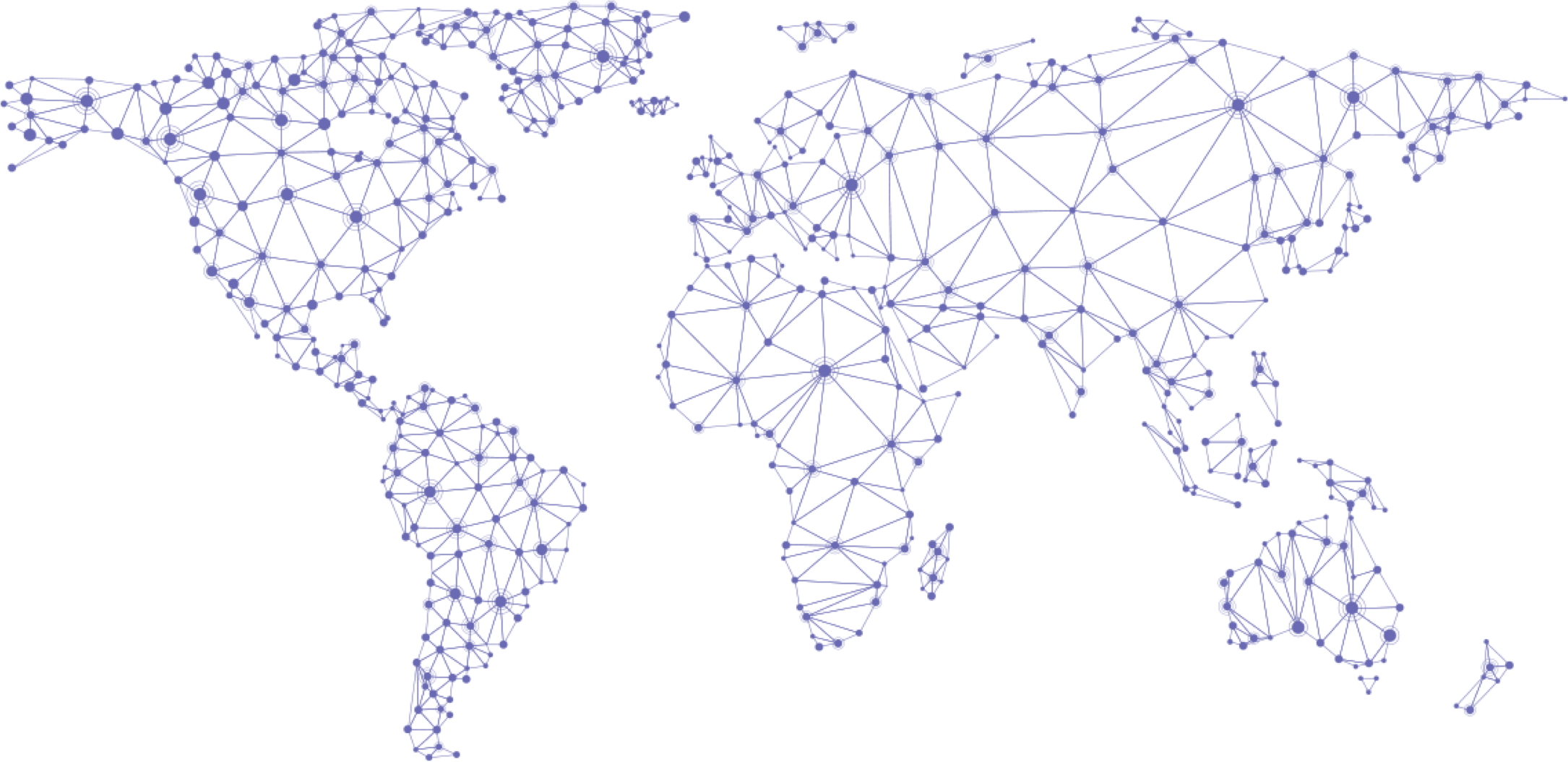 World map of client base